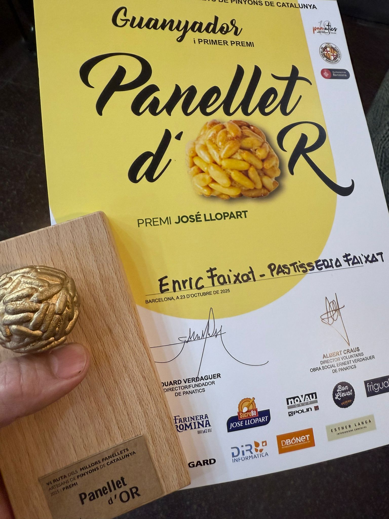 Panellet d'Or 2025