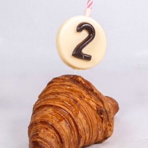 Velas de chocolate blanco